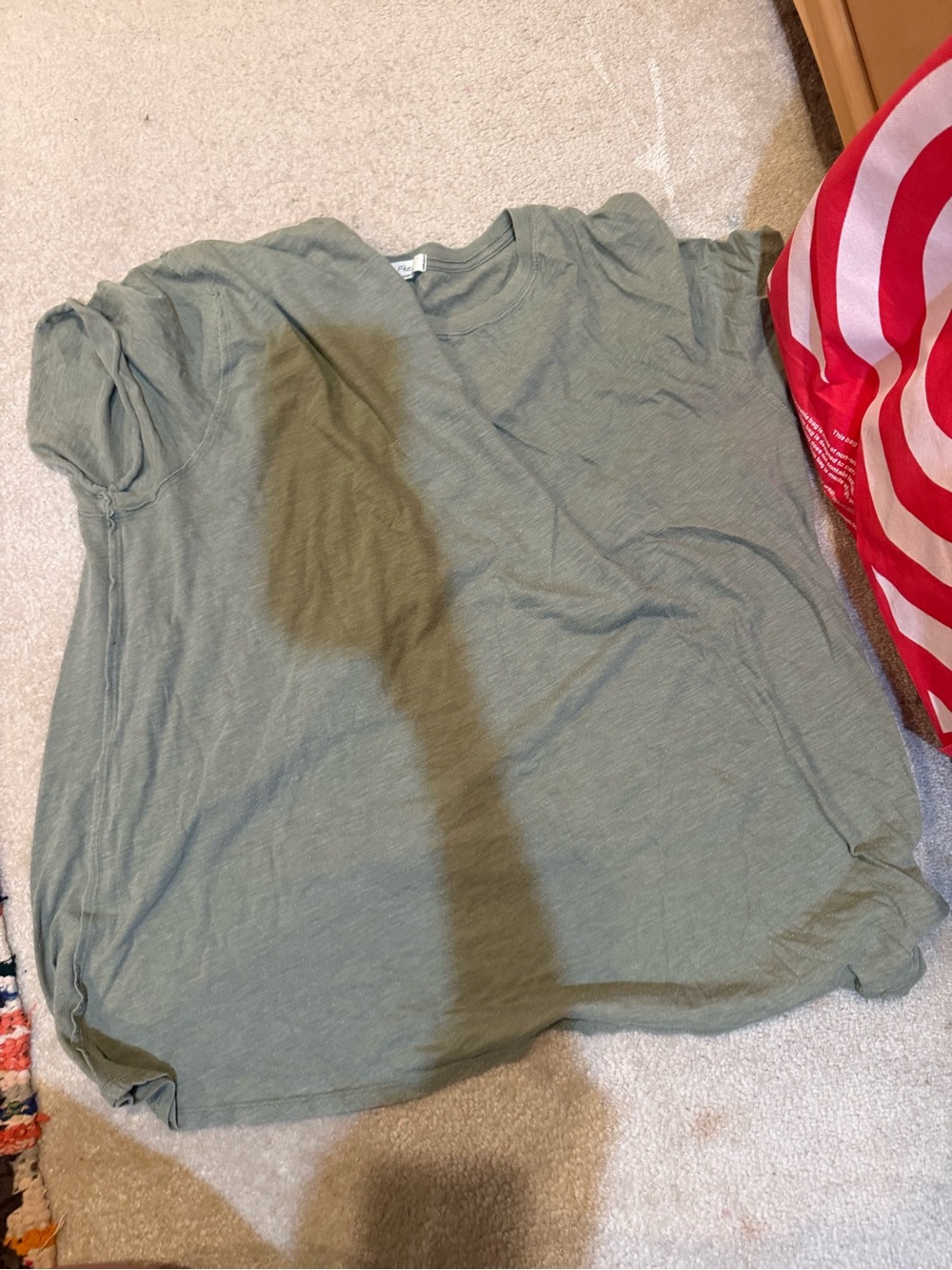 FREE PEOPLE Women's Lightweight Tee in Olive Green
